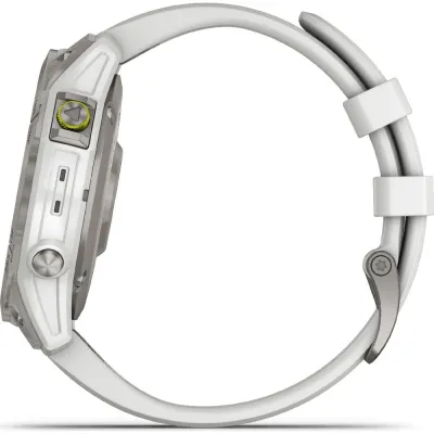 Спортивные часы Garmin Epix Gen 2 Sapphire White Titanium с силиконовым ремешком 010-02582-21 - 6 - Robinzon.ua