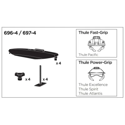 Перехідник Thule T-Track Adapter 6974 (TH 6974) - 1 - Robinzon.ua