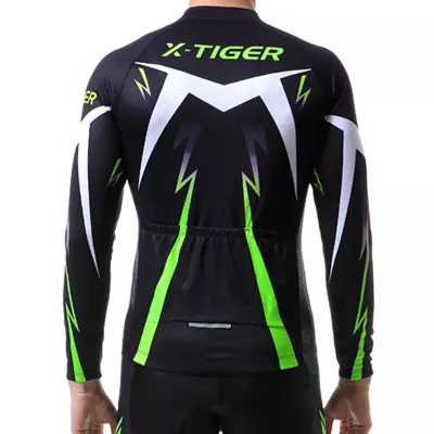 Костюм вело X-Tiger XM-CT-013 кофта з довгим рукавом + штани Green 3XL - Robinzon.ua