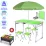 Раскладной стол с зонтом Easy Campi 1.8м для пикника со стульями усиленный складной стол и 4 стула Зеленый+Мангал - 2 - Robinzon.ua
