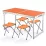 Складной туристический стол и 4 складных стула Easy Campi Оранжевый + Надувной гамак-шезлонг Оранжевый - 5 - Robinzon.ua