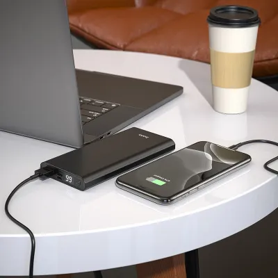 Портативний зарядний пристрій Hoco Power Bank J68 10000 mAh Чорний - 2 - Robinzon.ua