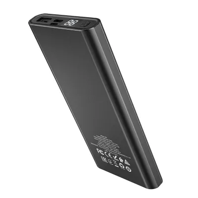 Портативний зарядний пристрій Hoco Power Bank J68 10000 mAh Чорний - 4 - Robinzon.ua