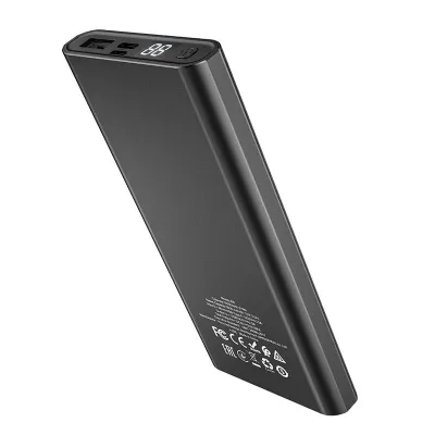 Портативний зарядний пристрій Hoco Power Bank J68 10000 mAh Чорний - 8 - Robinzon.ua