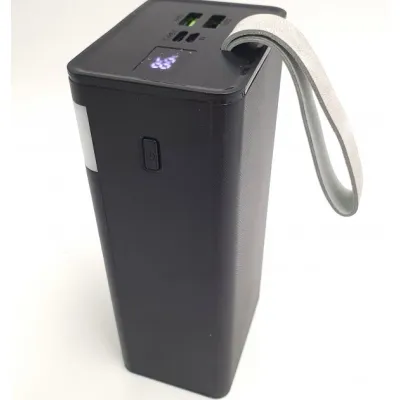 Повербанк turbo з LED ліхтариком Maxmate зі швидкою зарядкою 40000mAh USB/MicroUSB/Type-C MMP40KP 22.5W Чорний - 3 - Robinzon.ua