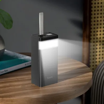 Повербанк turbo з LED ліхтариком Maxmate зі швидкою зарядкою 40000mAh USB/MicroUSB/Type-C MMP40KP 22.5W Чорний - 4 - Robinzon.ua