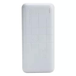 Зовнішній акумулятор Power Bank XO PR189 LED індикаторPD20W / QC22.5W 30000 mAh Micro-usb, Type-C  Білий - Robinzon.ua