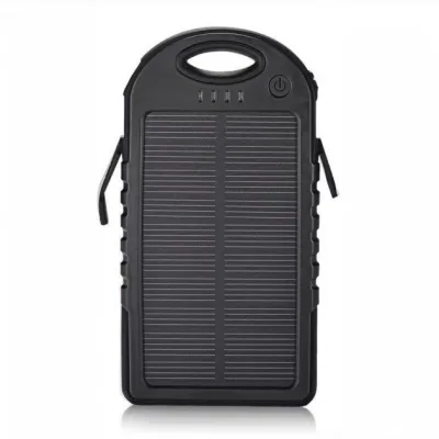 Power Bank Solar A50 + ліхтар 12 LED із сонячною панеллю 5000 mAh Чорний (A50) - 1 - Robinzon.ua