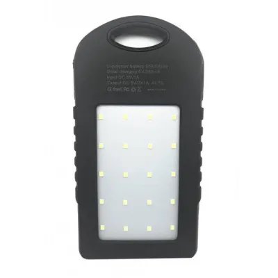 Power Bank Solar A50 + ліхтар 12 LED із сонячною панеллю 5000 mAh Чорний (A50) - 4 - Robinzon.ua