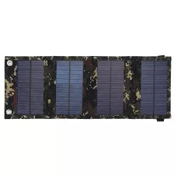 Солнечная панель Solar Power портативная зарядная станция складная с USB 5V - 10W камуфляж (SPH10) - Robinzon.ua