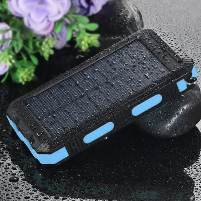 УМБ Power Bank Solar ES1600 фонарик + компас с солнечной панелью 16000 mAh Влагозащищен (ES16000) - 5 - Robinzon.ua