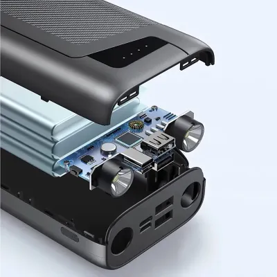Повербанк Xionel XP-30L 30000mA УМБ Power Bank Black с фонариком - 4 - Robinzon.ua
