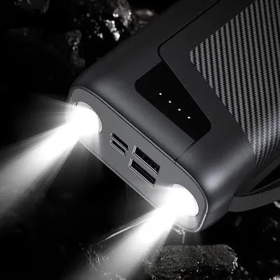 Повербанк Xionel XP-30L 30000mA УМБ Power Bank Black с фонариком - 5 - Robinzon.ua