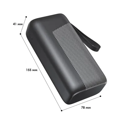 Повербанк Xionel XP-30L 30000mA УМБ Power Bank Black с фонариком - 7 - Robinzon.ua