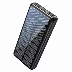 Повербанк Xionel YD-692S 20000mA УМБ Power Bank Black с солнечной батареей - Robinzon.ua