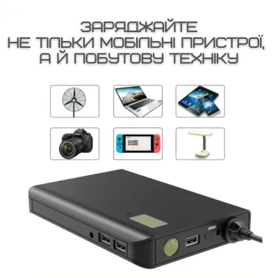 Портативная зарядная станция беспроводная VHG 4в1 с Розеткой 220 V KR-881 (589) - 6 - Robinzon.ua