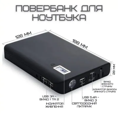 Портативная зарядная станция беспроводная VHG 4в1 с Розеткой 220 V KR-881 (589) - 5 - Robinzon.ua