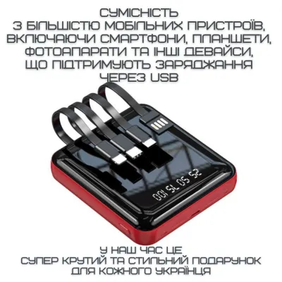 Повербанк 5в1 20000 mAh на 4 DEJI Mini M20 (591) - 2 - Robinzon.ua