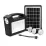 Портативная аккумуляторная станция для зарядки с фонарем солнечной панелью GDTIMES  GD-103 плюс 3 лампочки - Robinzon.ua