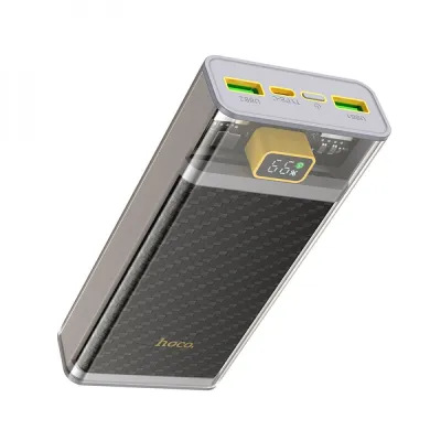 Универсальная мобильная батаря Hoco J103A Power Bank Discovery edition 20000 mAh 3А PD+QC 3.0 22.5W Type-C LED Серый - 2 - Robinzon.ua