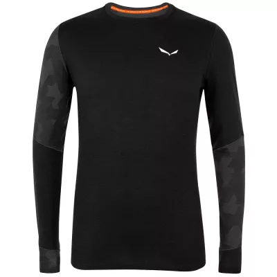 Термофутболка мужская Salewa Cristallo Warm AMR M L/S Tee, Black, 48/M (28205/0910 48/M) - Robinzon.ua