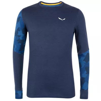 Термофутболка ч Salewa CRISTALLO WARM AMR M L/S TEE 28205 3960 - 52/XL - синій - Robinzon.ua