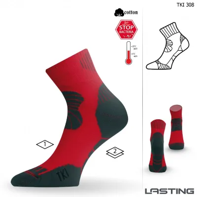 Термоноски трекинговые Lasting TKI, Red/Black, S (TKI-308S) - 2 - Robinzon.ua
