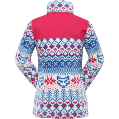 Кофта флісова дитяча Alpine Pro EFLINO, pink/blue, 128-134 (007.018.0017) - 2 - Robinzon.ua