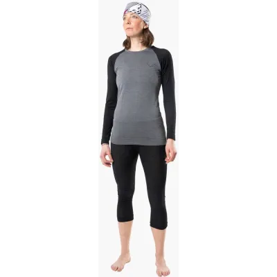 Футболка жіноча Dynafit TOUR LIGHT MERINO W L/S TEE, Grey/Black, XS (71365/0911 XS) - 3 - Robinzon.ua