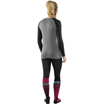 Футболка жіноча Dynafit TOUR LIGHT MERINO W L/S TEE, Grey/Black, XS (71365/0911 XS) - 5 - Robinzon.ua