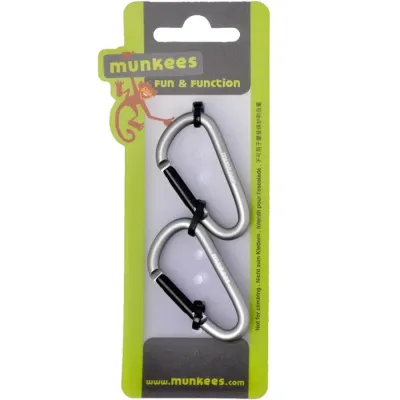 Munkees 3205 карабіни D 5 mm x 50 mm 2-Pack grey - 1 - Robinzon.ua