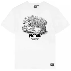 Picture Organic футболка Bear D-S white L - Robinzon.ua