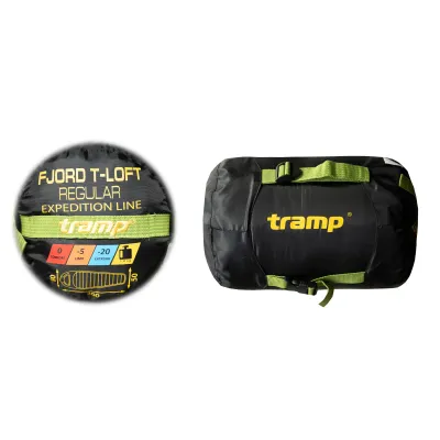 Спальний мішок Tramp Fjord Regular кокон правий green/grey 200/80-50 UTRS-094R - 6 - Robinzon.ua