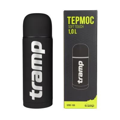 Термос TRAMP Soft Touch 1 л UTRC-109 black - 2 - Robinzon.ua