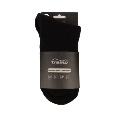 Шкарпетки зимові з вовни мерино Tramp UTRUS-008-black, 44/46 - 8 - Robinzon.ua