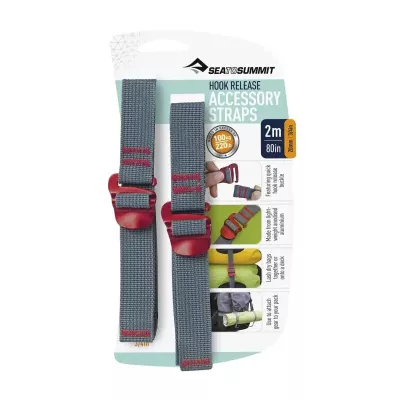 Стяжний ремінь Accessory Strap With Hook Buckle Grey, 2 м x 20 мм від Sea to Summit (STS ATDASH202.0) - Robinzon.ua