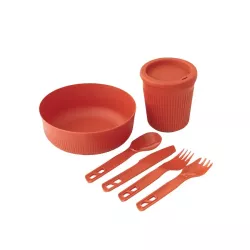 Набір посуду Sea to Summit Passage Dinnerware Set, 1P, 6 Piece, Spicy Orange (STS ACK037051-120816) - Robinzon.ua