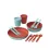 Набір посуду Sea to Summit Passage Dinnerware Set, 2P, 14 Piece, Spicy Orange/Aqua Sea Blue (STS ACK037051-122123) - Robinzon.ua