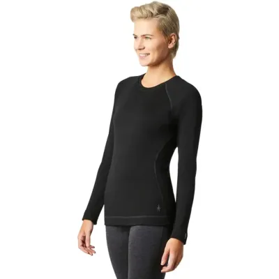 Жіноча кофта Smartwool Women's Merino 250 Baselayer Crew Boxed, Capri Blue Heather, р.M (SW SW016370.382-M) - 2 - Robinzon.ua