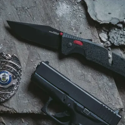 Розкладний ніж SOG Trident AT, Black/Red/Partially Serrated (SOG 11-12-02-41) - 2 - Robinzon.ua