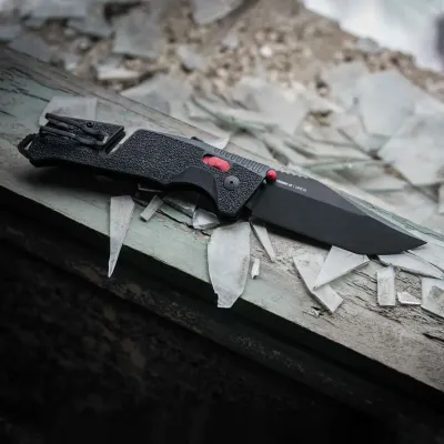 Розкладний ніж SOG Trident AT, Black/Red/Partially Serrated (SOG 11-12-02-41) - 1 - Robinzon.ua