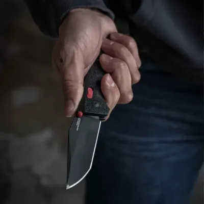 Розкладний ніж SOG Trident AT, Black/Red/Partially Serrated (SOG 11-12-02-41) - 3 - Robinzon.ua