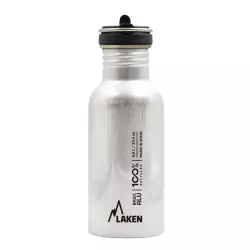Бутылка для воды LAKEN Basic Alu Bottle 0,6L Стальной - Robinzon.ua