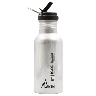 Пляшка для води LAKEN Basic Alu Bottle 0,6L Графіт - 2 - Robinzon.ua