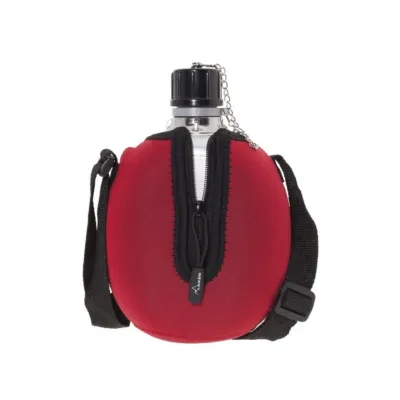 Фляга LAKEN Clasica 1L with neopren cover and shoulder strap Хаки - 2 - Robinzon.ua