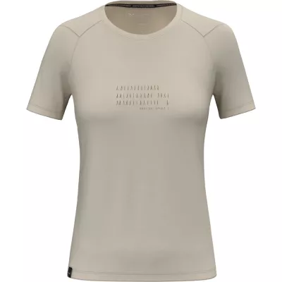 Футболка женская Salewa EAGLE POEM DRY T-SHIRT W 28913 7260 - 38/32 (XXS) - бежевый - Robinzon.ua