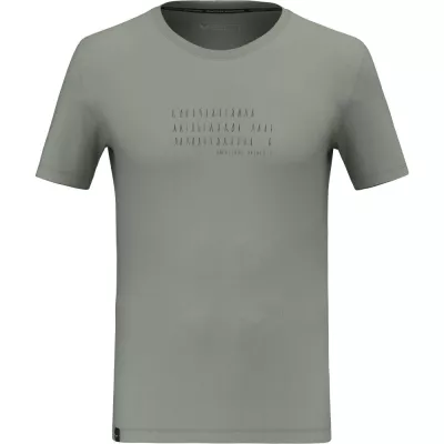 Футболка мужская Salewa EAGLE POEM DRY T-SHIRT M 28912 5130 - 50/L - серый - Robinzon.ua