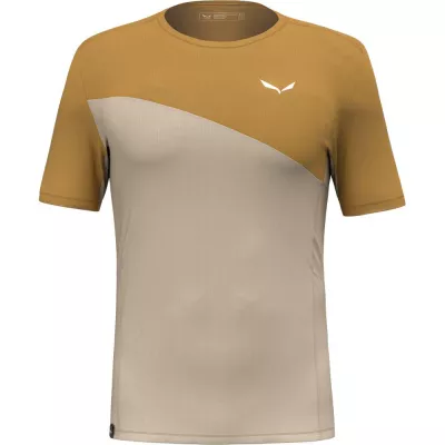 Футболка мужская Salewa PUEZ SPORTY DRY M T-SHIRT 28632 7181 - 52/XL - желтый/бежевый - Robinzon.ua