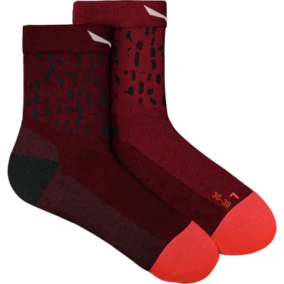 Шкарпетки жіночі Salewa MTN TRN SAL AM W QRT SOCK 69025 1501 - 39-41 - бордовий - 1 - Robinzon.ua