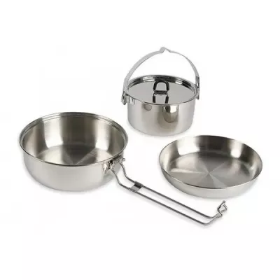 Набор посуды Tatonka Camp Set Large, Silver (TAT 4114.000) - Robinzon.ua